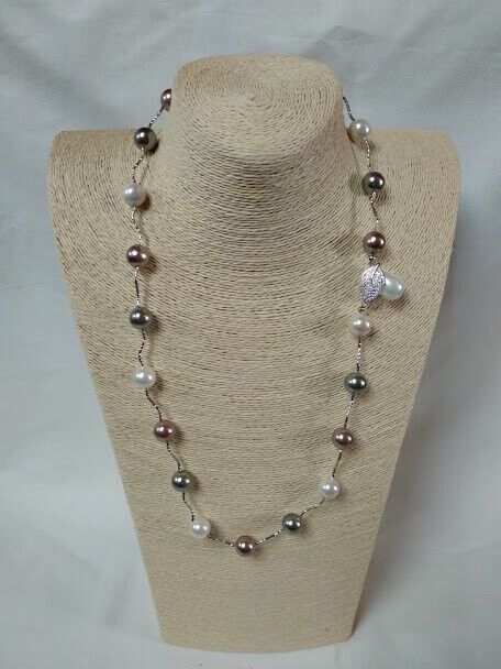 Collar perlas con broche multiposicion Nuevo con etiquetas (105) - Imagen 5