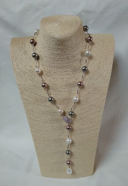 Collar perlas con broche multiposicion Nuevo con etiquetas (105) - Imagen 6