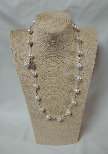 Collar perlas con broche multiposicion Nuevo con etiquetas (105) - Imagen 7