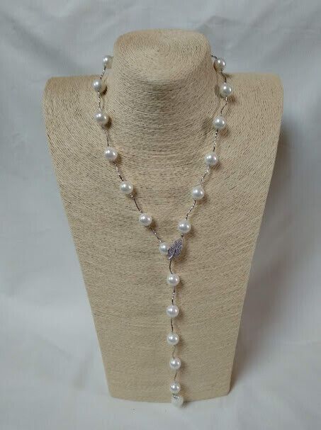 Collar perlas con broche multiposicion Nuevo con etiquetas (105) - Imagen 8