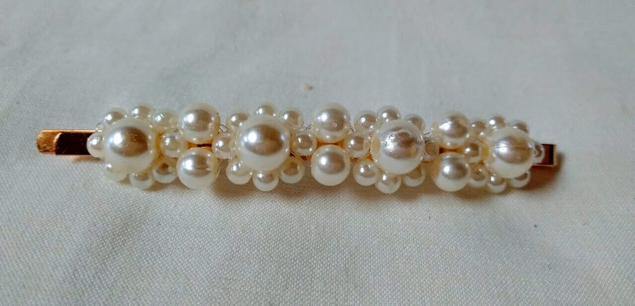 Horquilla para el cabello cuajada de perlas pack 2 unidades nuevas con etiquetas - Imagen 4