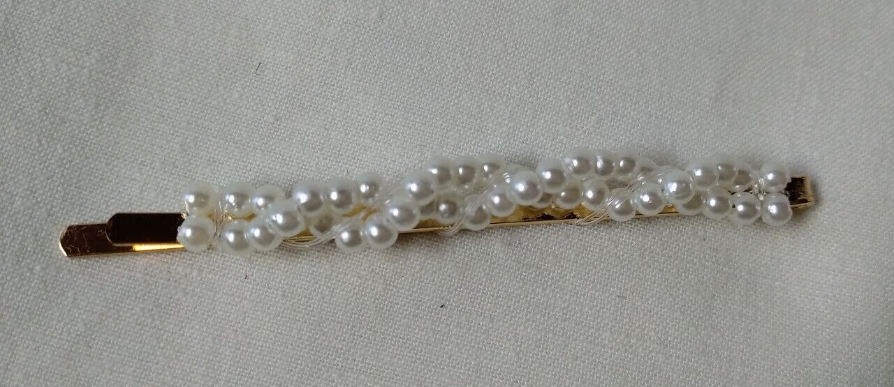 Horquilla para el cabello cuajada de perlas pack 2 unidades nuevas con etiquetas - Imagen 5
