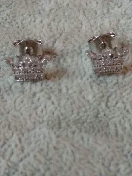 Pendientes Plata de Ley 3 corona presión Nuevos (106) - Imagen 5