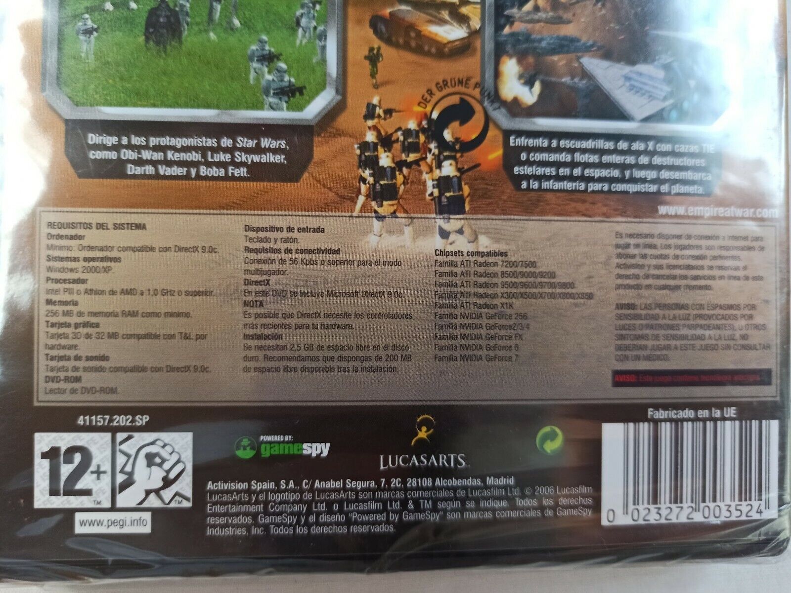 STAR WARS El Imperio En Guerra PC SOLO WIN 2000/XP Nuevo (140) - Imagen 4