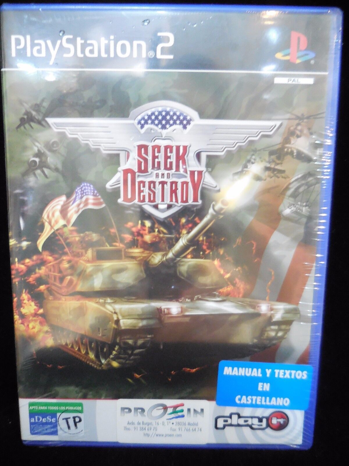 Seek And Destroy para playstation 2 nuevo y precintado pal
