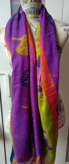 Fular  pareo muy colorido motivos playeros(134)