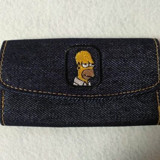 Llavero rígido de tela vaquera Simpson NUEVO