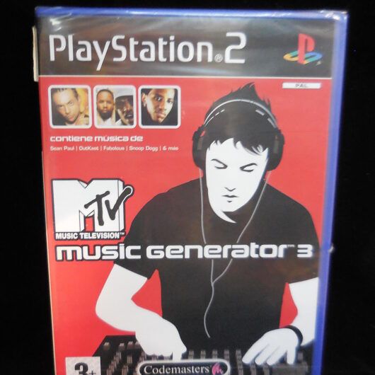 MTV Music Gnerator 3 para  playstation2 PAL nuevo y precintado.