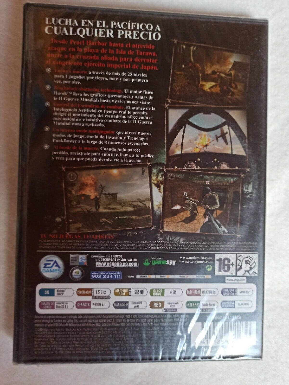 Medal Of Honor Pacific Assault PC SOLO WIN XP Y 2000 Nuevo precintado (140) - Imagen 3