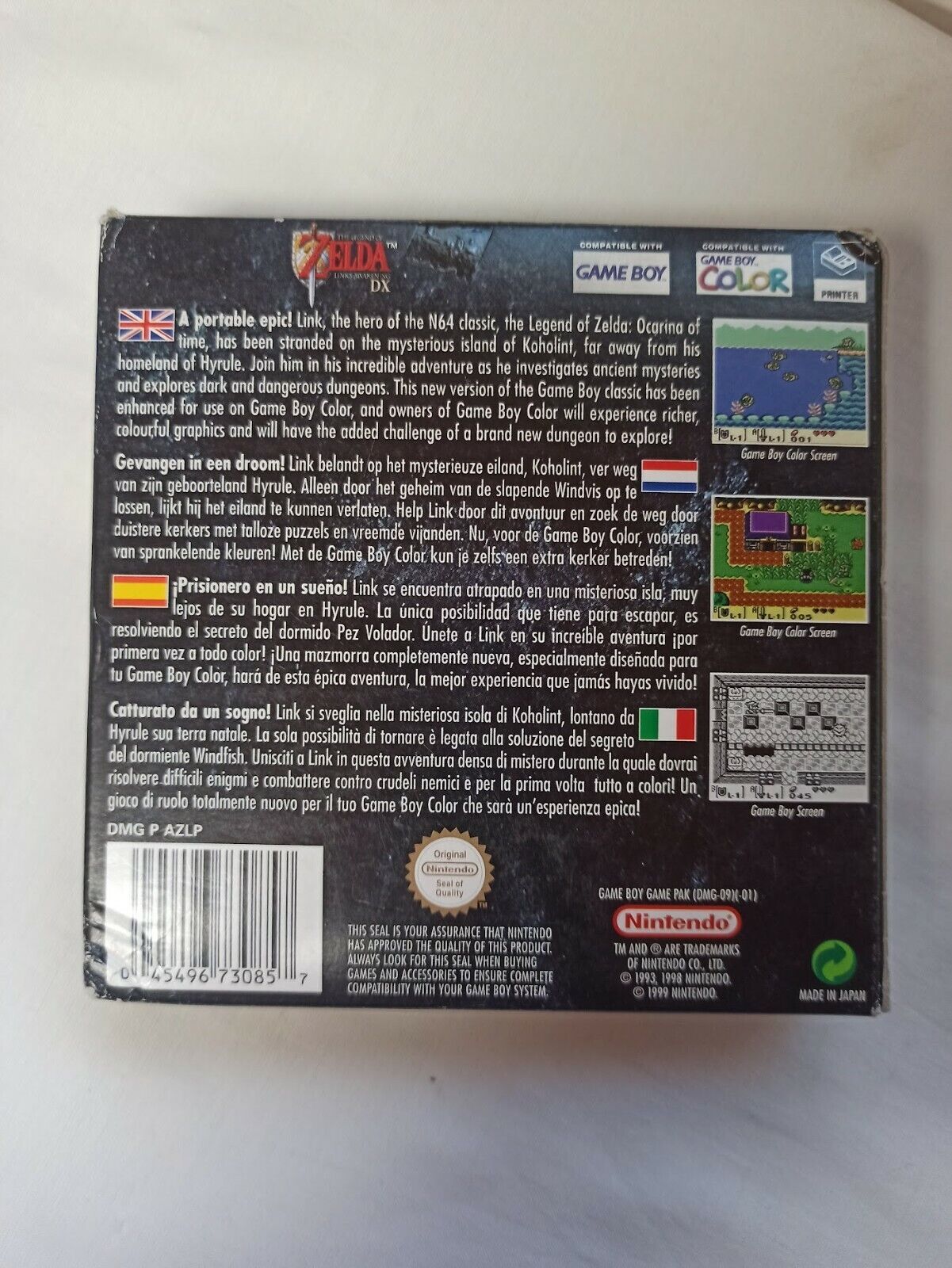 ZELDA LINK'S AWAKENING D SIN INSTRUCCIONES BUEN ESTAD GB color Pal ORIGINAL(156) - Imagen 4