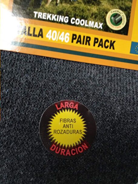 Calcetines Trekking Coolmax senderismo algodon lote 3 pares (111) - Imagen 3