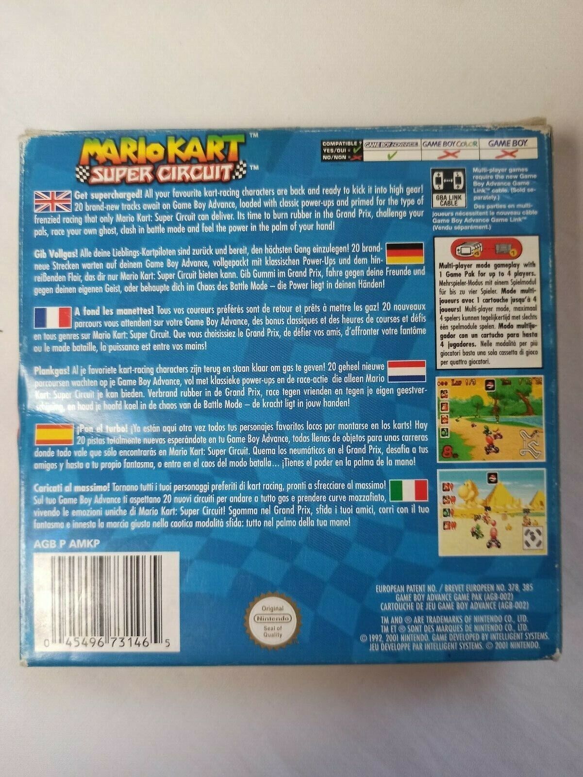 MARIO KART SUPER CIRCUIT COMO NUEVO GB ADVANCE Pal ORIGINAL(156) - Imagen 4