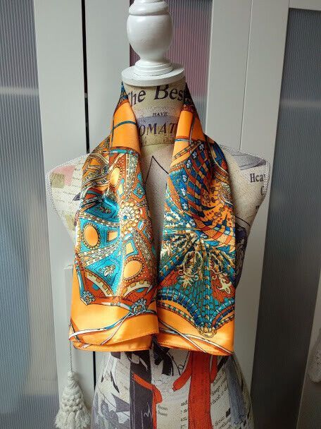 Pañuelo cuello mujer cuadrado estampado (135)