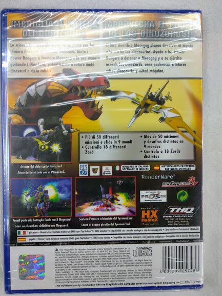 Power Rangers Dino Thunder para playstation 2 Nuevo y precintado Pal - Imagen 3