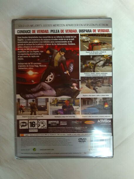 TRUE CRIME STREETS OF LA para playstation 2 Nuevo y precintado Pal PLATINUM - Imagen 3