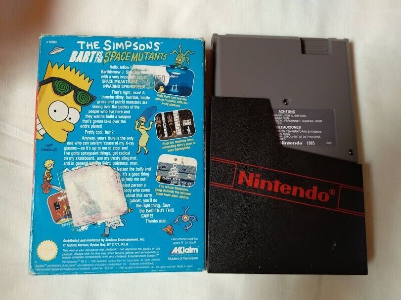 The Simpsons Bart VS. The Space Mutants para Nintendo Nes 8 bit usado - Imagen 3