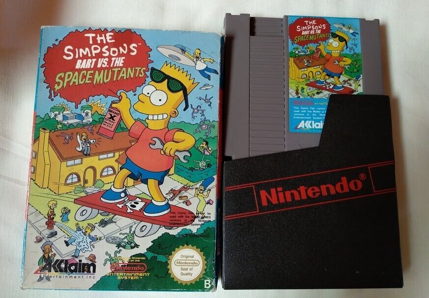The Simpsons Bart VS. The Space Mutants para Nintendo Nes 8 bit usado