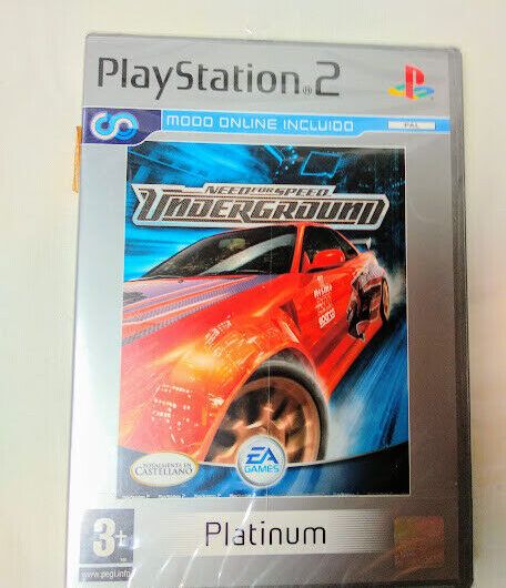 Need for Speed Underground para PS2 Nuevo y precintado Pal Platinum