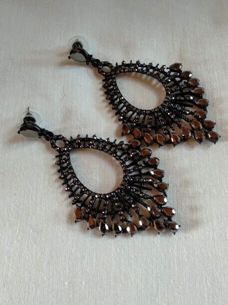 Pendientes fantasía fiesta cristal presión nuevo con etiqueta (106) - Imagen 3