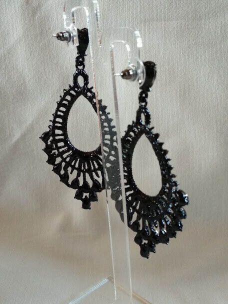 Pendientes fantasía fiesta cristal presión nuevo con etiqueta (106) - Imagen 5