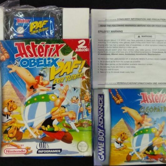 Asterix & Obeñlix Paf Tutatis para gameboy advance como nuevo completo