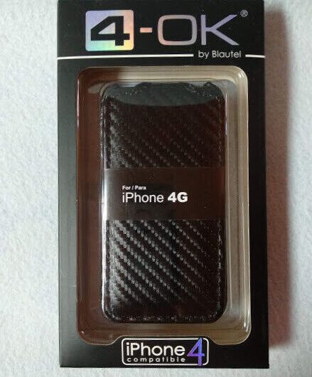 FUNDA ELEGANTE Y COMPACTA  DE GRAN CALIDAD PARA IPHONE 4G NEGRA