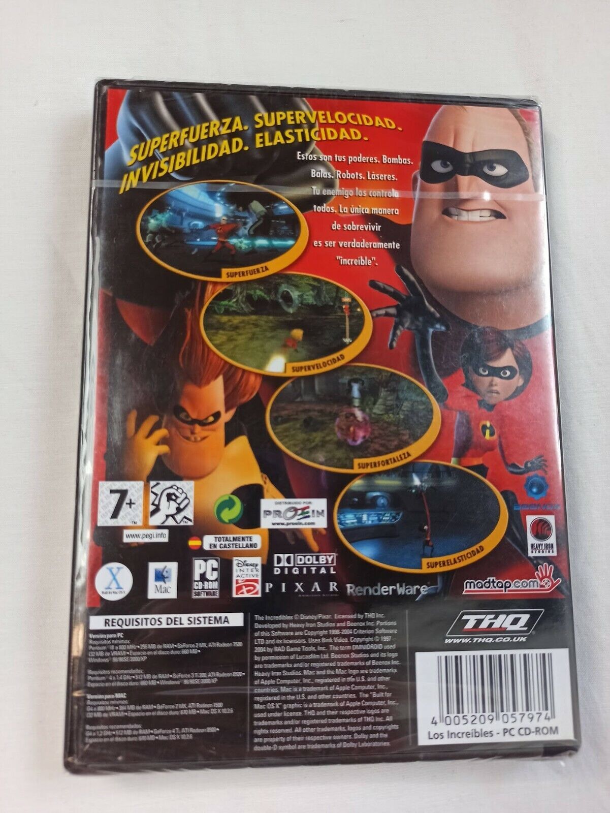 LOS INCREIBLES PC SOLO WIN 98/2000/XP Nuevo (140) - Imagen 3