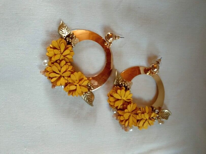 Pendientes fantasía largos cierre presión nuevo con etiqueta (106) - Imagen 5