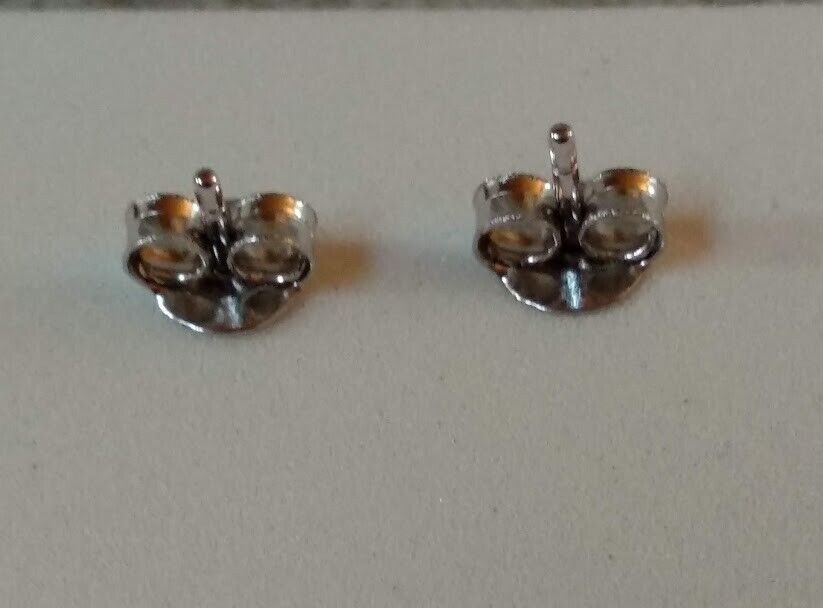 Pendientes y gargantilla con zafiro claro Plata de Ley presión Nuevos (106) - Imagen 6