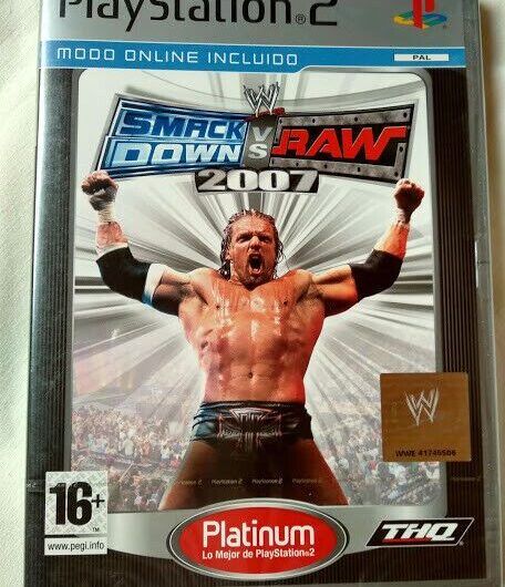 SmackDown vs. RAW 2007 para playstation 2 Nuevo y precintado Pal