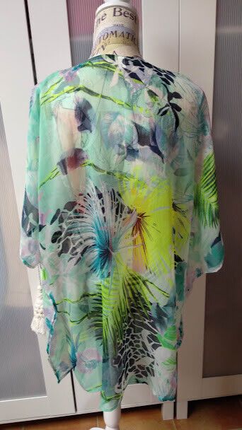 Vestido playa kaftan mujer talla única con bordado Nuevo con etiquetas. (135) - Imagen 4