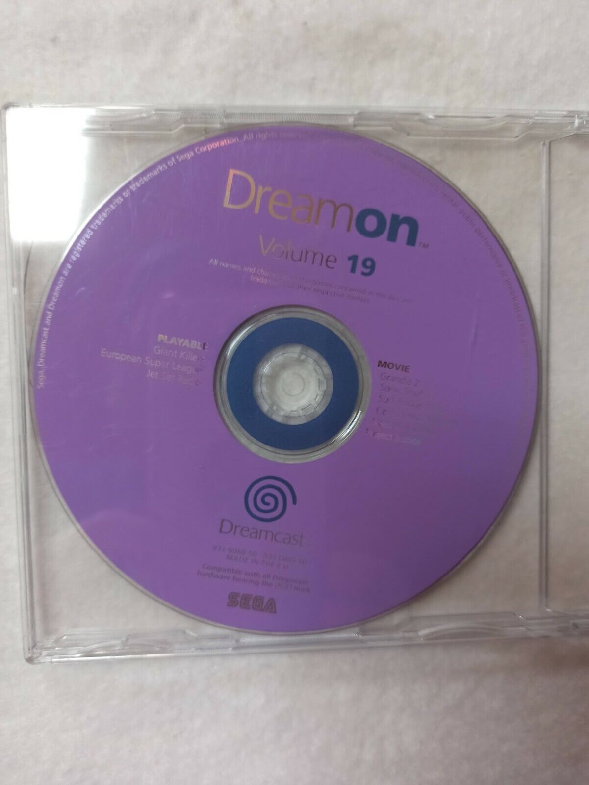 Dreamon volumen 19 CD Demo para Dreamcast Pal Esp Nuevo(151)