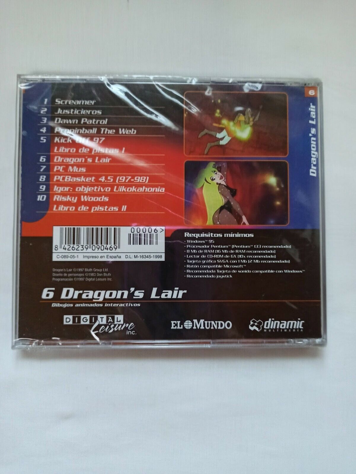 PC DRAGON'S LAIR SOLO WIN 95 Nuevo precintado (147) - Imagen 3