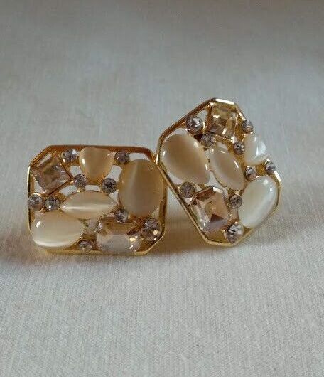 Pendientes mujer bisutería piedras cierre omega Nuevos (106)