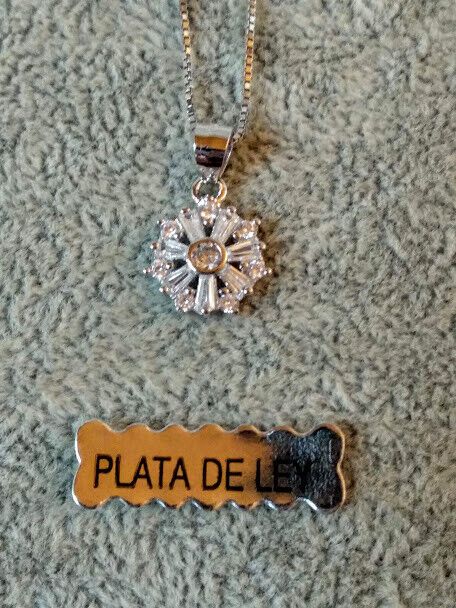 Pendientes y gargantilla estrella Plata de Ley Rodiada Nuevos (106) - Imagen 4