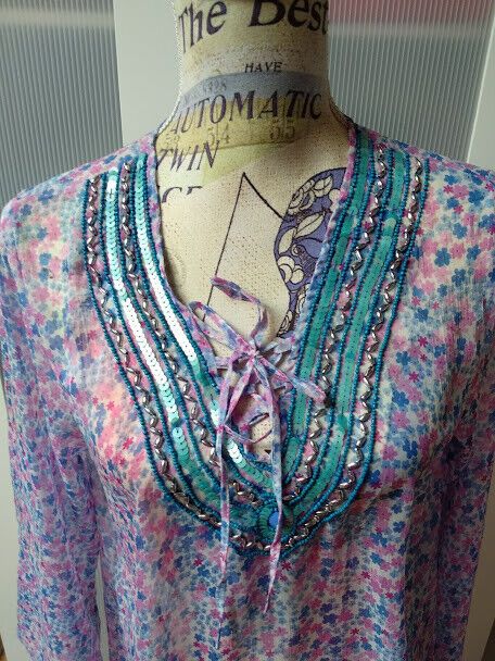 Vestido playa kaftan mujer talla única Nuevo con etiquetas. (135) - Imagen 3