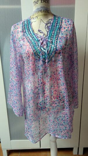 Vestido playa kaftan mujer talla única Nuevo con etiquetas. (135)