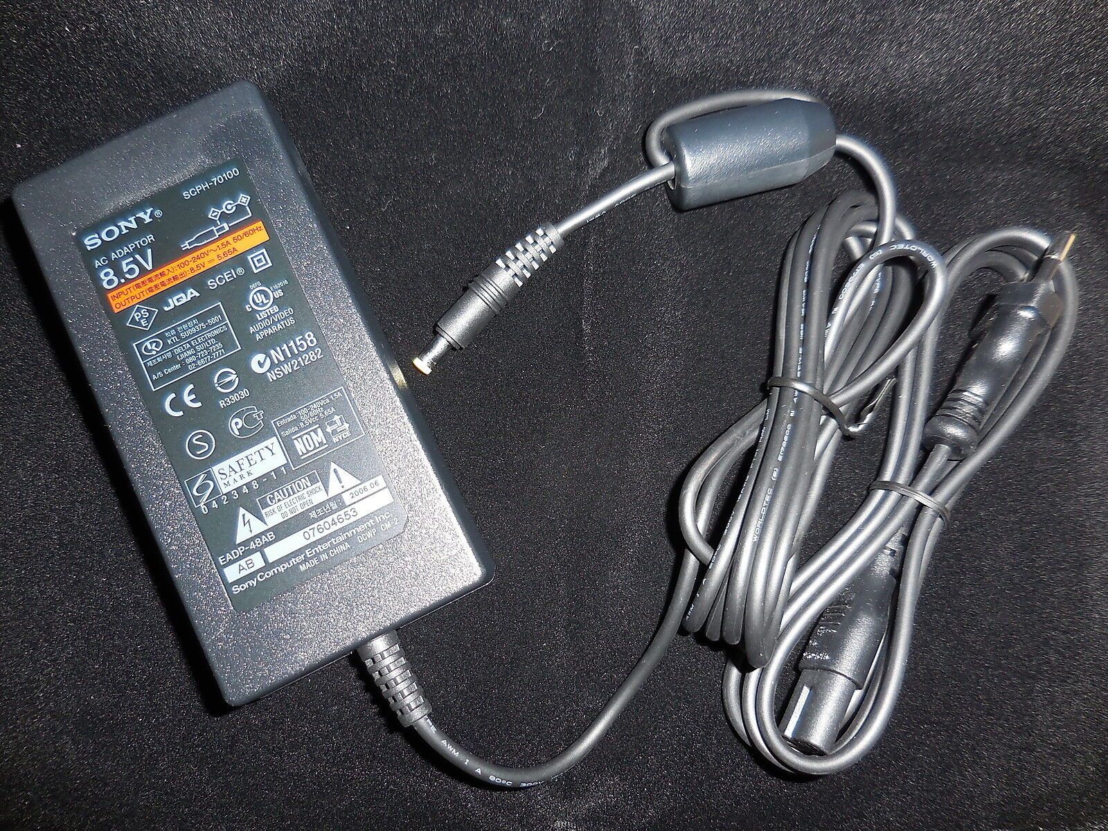 Adaptador de corriente y cable original SONY para playstation 2 (152+)