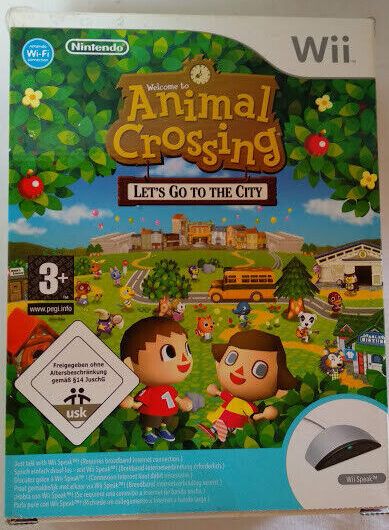 Animal Crossing Let's Go To The City +Wii Speak  NUEVO Y PRECINTADO Pal for Wii