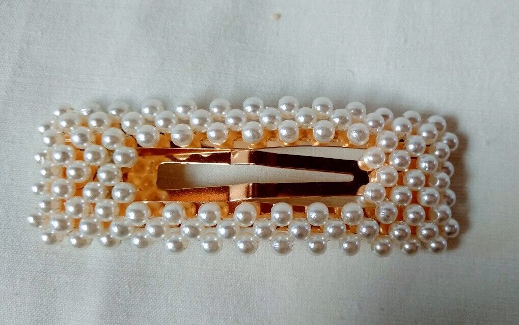 Pasador de pelo mujer cuajado de perlas pack 2 unidades nuevo y con etiquetas - Imagen 4