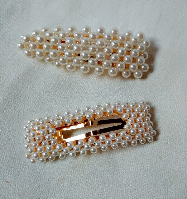 Pasador de pelo mujer cuajado de perlas pack 2 unidades nuevo y con etiquetas