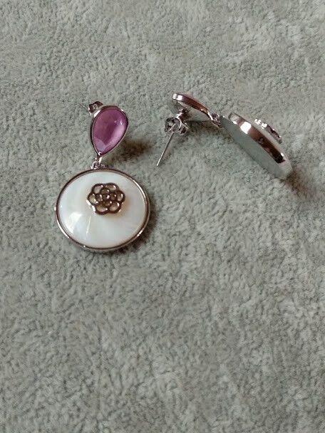 Pendientes mujer fantasía cierre de presión 2 colores Nuevos (106) - Imagen 6