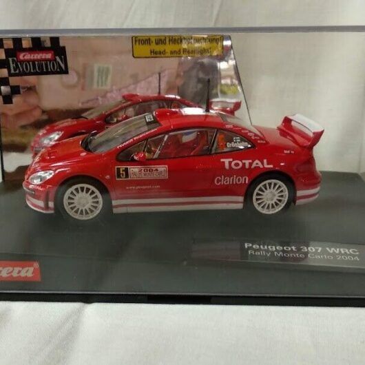 SXC Scalextric Peugeot 307 WRC  Montecarlo 04  Carrera  ref 25731 1/32  Nuevo