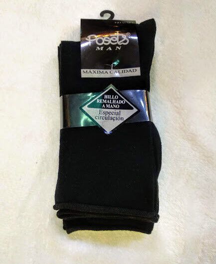 Calcetín hombre de comprensión leve sin elástico pack 3 unidades