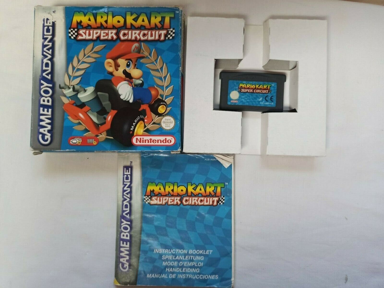 MARIO KART SUPER CIRCUIT EN BUEN ESTADO GB ADVANCE Pal ORIGINAL(156)