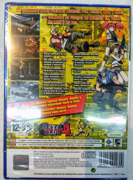 Metal Slug 4 para playstation 2 Nuevo y precintado Pal - Imagen 3