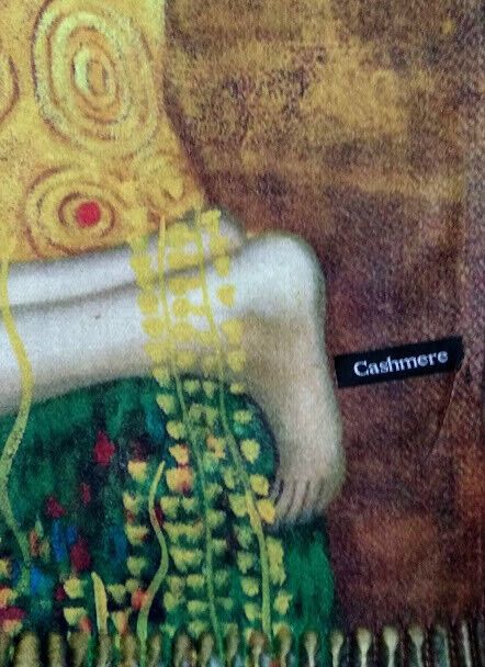 Pasmina Cashmere estampado inspirado cuadro Klimt Nuevo con etiquetas (105) - Imagen 6