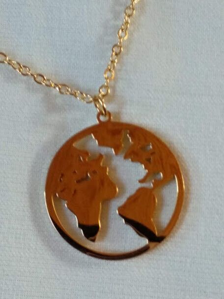 Collar gargantilla acero antialergico con colgante color dorado Nuevos (106) - Imagen 4