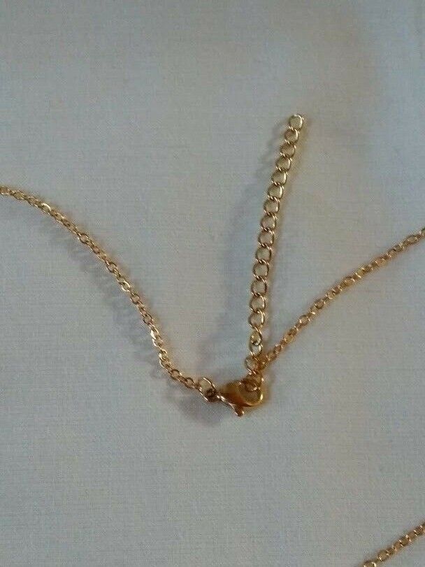 Collar gargantilla acero antialergico con colgante color dorado Nuevos (106) - Imagen 5