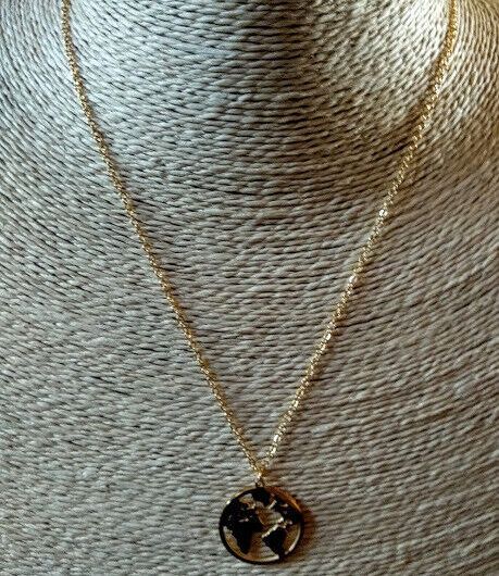 Collar gargantilla acero antialergico con colgante color dorado Nuevos (106)